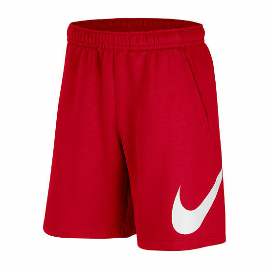 red nike men shorts